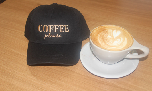 Coffee Please Hat Black