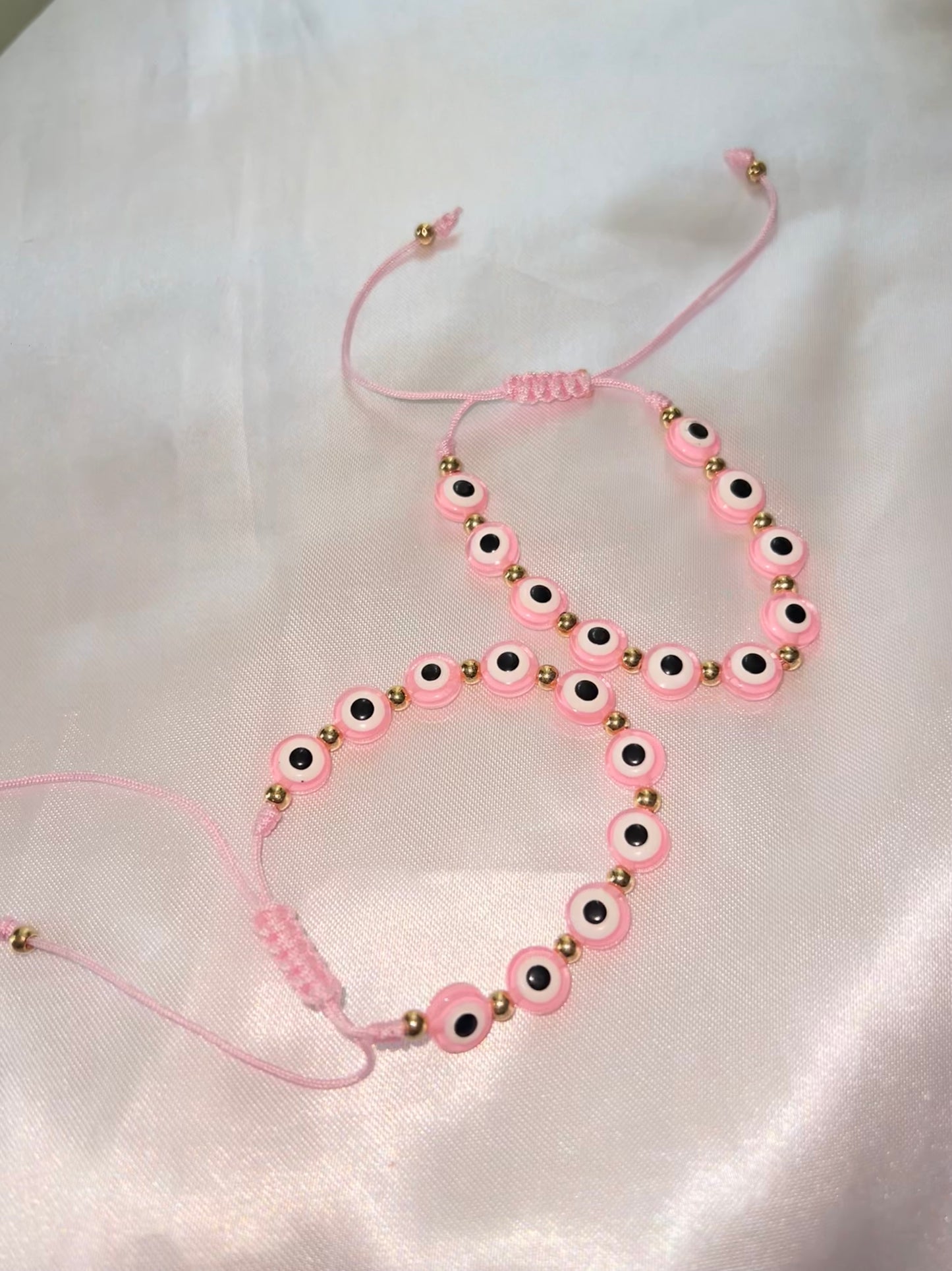 Pink Evil Eye Bracelet