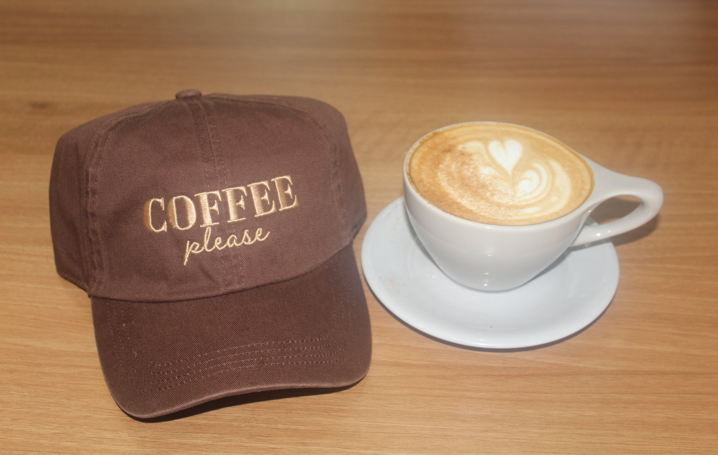 Coffee Please Hat Brown