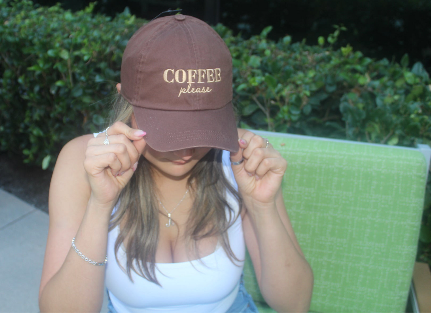 Coffee Please Hat Brown