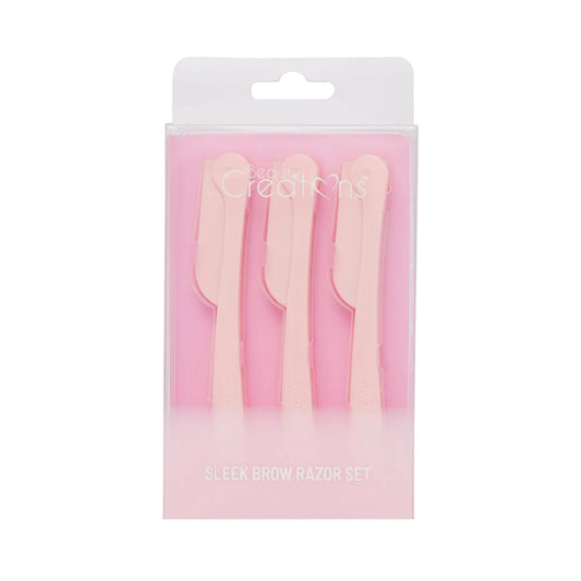 PINK SLEEK AND BROW RAZOR SET